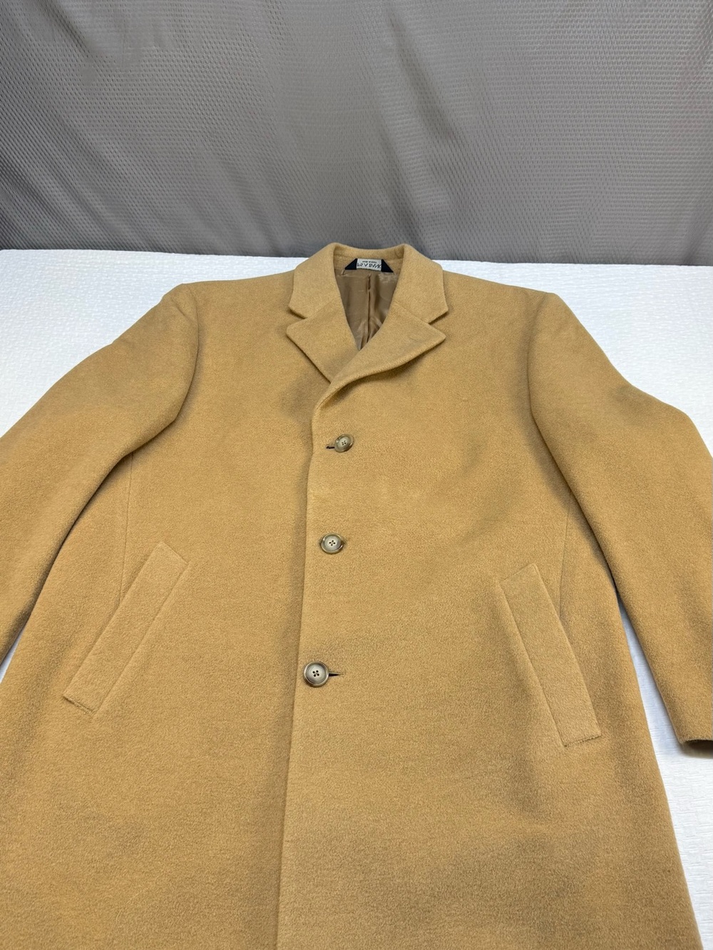 Jos. A. Banks 100% Camel Hair Men’s Trench Coat Size 40R